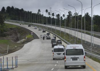 Jalan tol Manado-Bitung di Sulawesi Utara.