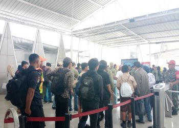 Mahasiswa padati Stasiun Bogor