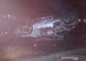 Dua Mobil Polisi Hancur Dalam Laga PSIM Yogyakarta kontra Persis Solo