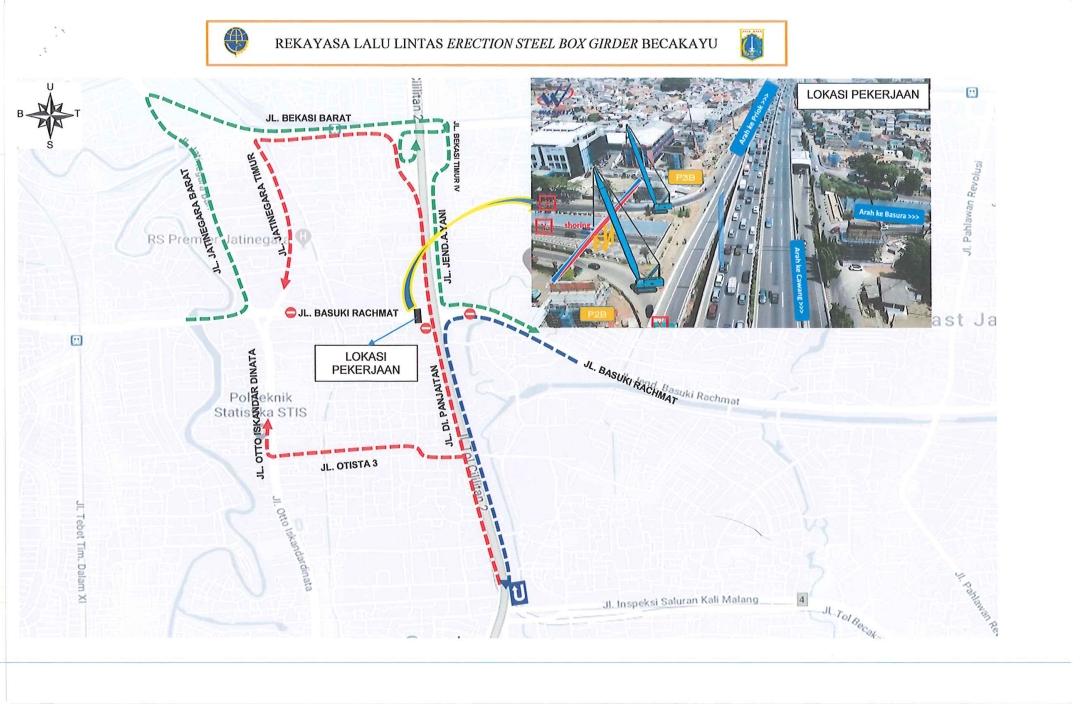 Pengerjaan Tol Becakayu, Dishub DKI Terapkan Rekayasa Lalu Lintas