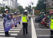 Hari Pertama Penindakan Tilang Elektronik Sepeda Motor, Pemotor Tertib