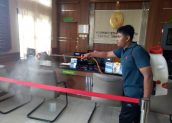 Penyemprotan Disinfektan Dilakukan di Seluruh Ruang Kantor PN Gianyar