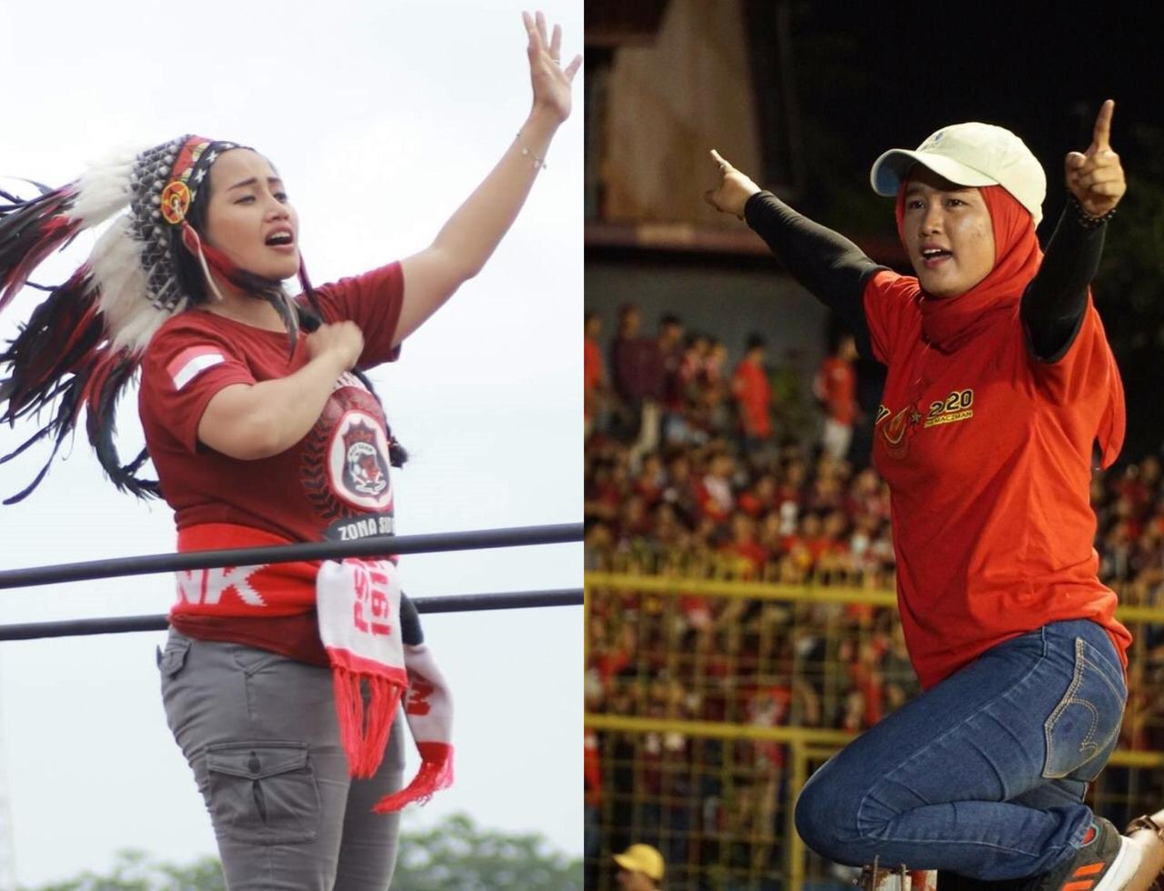 Srikandi Pembakar Semangat Suporter PSM Makassar Bernama Middy Talen