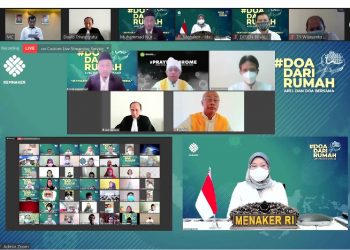 Harap Pandemi COVID-19 Segera Berakhir, Kemnaker Gelar Apel dan Doa Bersama