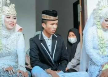 Korik Akbar Menikahi Dua Wanita Cantik Sekaligus, Pacaran Hanya Lewat HP
