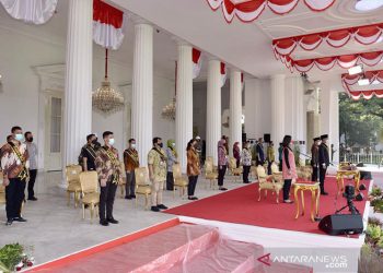 Polisi Sterilkan Jalur Lalin Istana Merdeka Saat Upacara Detik-Detik Proklamasi