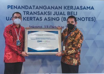 Bank BRI dan Bank Muamalat Kerja Sama Transaksi Jual Beli Uang Kertas Asing