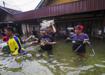 Sebanyak 8 Kecamatan di Hulu Sungai Tengah Terendam Banjir, BMKG Peringatkan Petir dan Angin Kencang