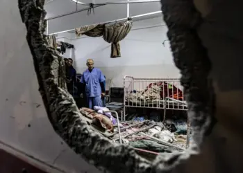Suasana rumah sakit di Gaza setelah dibom Israel. Foto: Aljazeera Arabic