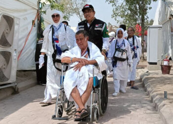 Jamaah Haji Indonesia tiba di Arafah. Foto: Kemenag