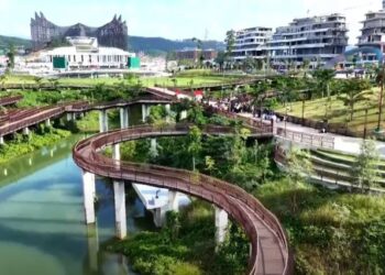Plaza Seremoni Sumbu Kebangsaan IKN Diresmikan, Presiden Jokowi: Filosofi Kota Harmonis, Nyaman dan Damai