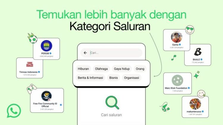 lustrasi -- Kategori Saluran di aplikasi WhatsApp. Foto: ANTARA