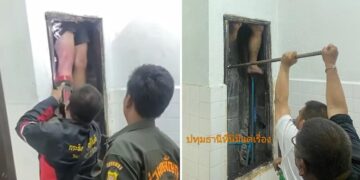 Pencuri Apes Ini Tertangkap setelah Terjebak di Saluran Air