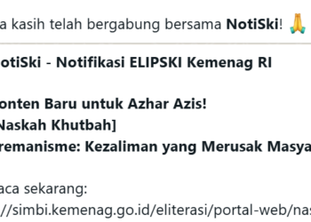 NotiSki: Negara Hadir Memenuhi Kebutuhan Spiritual Umat lewat Ponsel