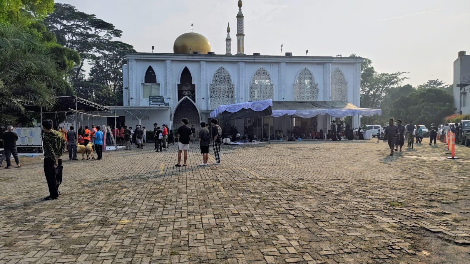 Hewan Qurban dari Masjid Al-Aqsha Delatinos BSD Disalurkan hingga ke Bekasi