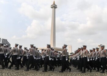 Polri Kerahkan 5.888 Anggota Untuk Amankan HUT Bhayangkara di Monas