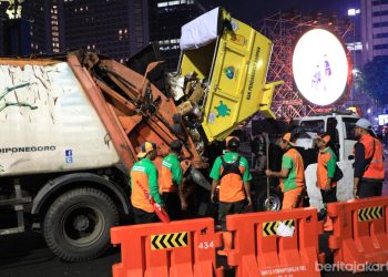 Sampah Malam Tahun Baru di Jakarta Turun Signifikan, DLH Catat 91,41 Ton
