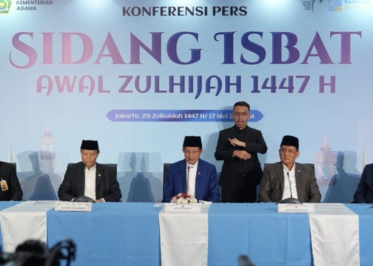 Pemerintah Tetapkan 1 Zulhijah 1447 H pada 18 Mei 2026, Iduladha Jatuh 27 Mei